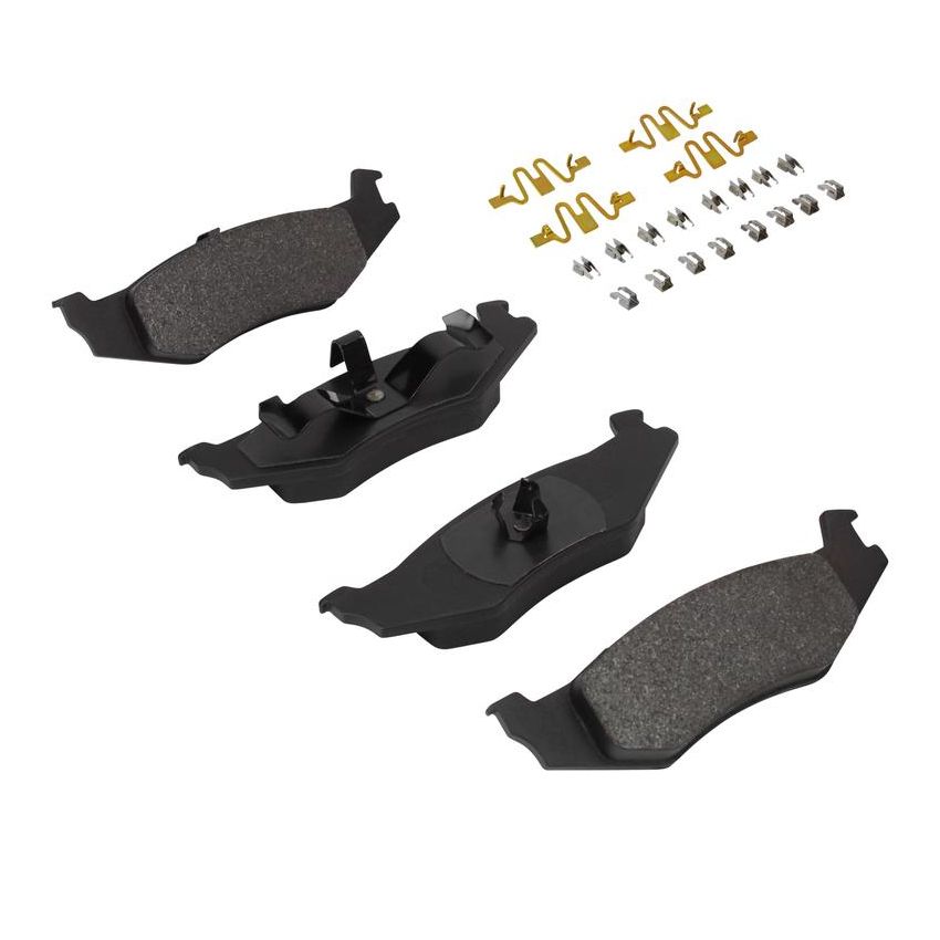 MPA 1001-0512M Quality-Built Premium Semi-Metallic Brake Pads w/ Hardware