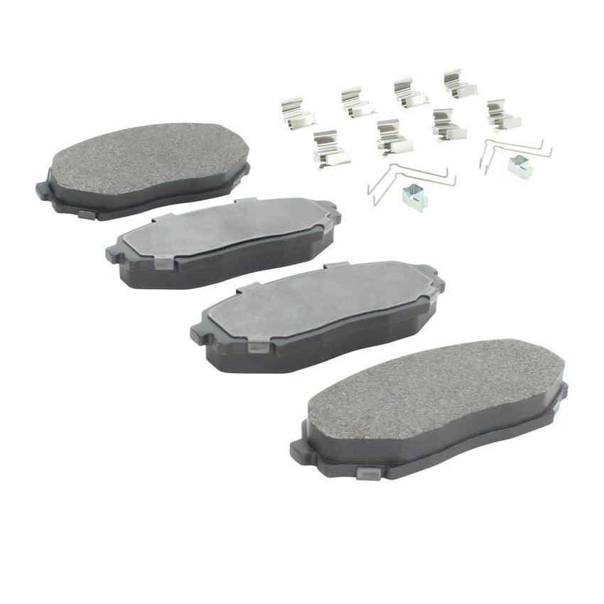 MPA 1001-0525M Quality-Built Premium Semi-Metallic Brake Pads w/ Hardware