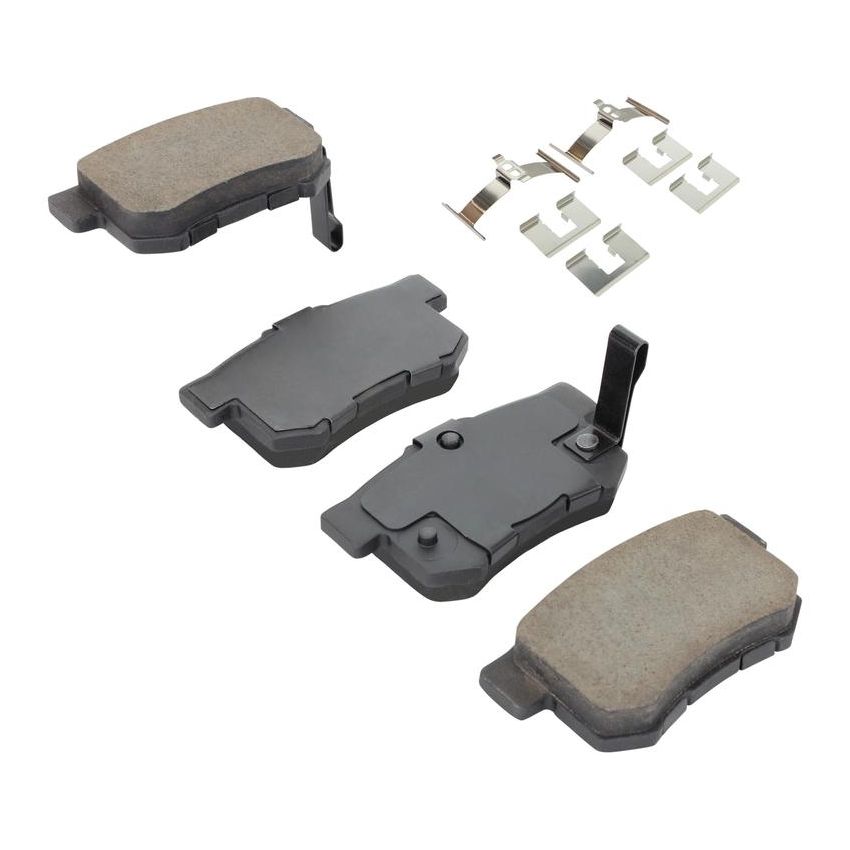 MPA 1001-0537AC Quality-Built Premium Ceramic Brake Pads w/ Hardware
