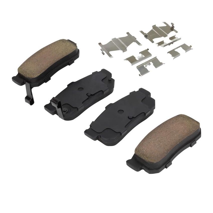 MPA 1001-0540M Quality-Built Premium Semi-Metallic Brake Pads w/ Hardware