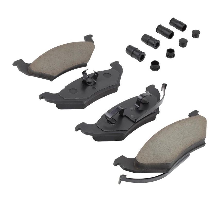 MPA 1001-0544M Quality-Built Premium Semi-Metallic Brake Pads w/ Hardware