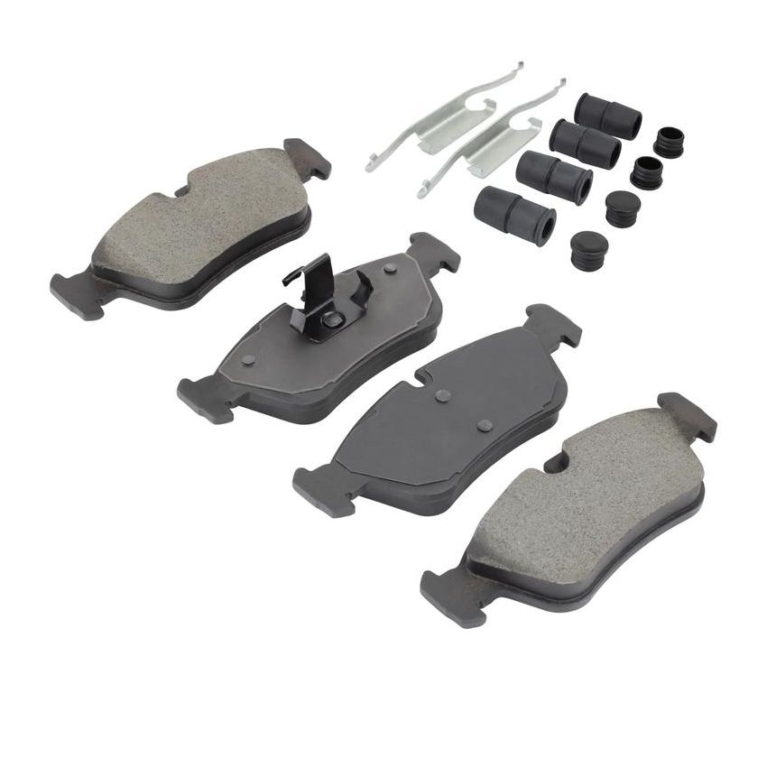 MPA 1001-0558AM Quality-Built Premium Semi-Metallic Brake Pads w/ Hardware