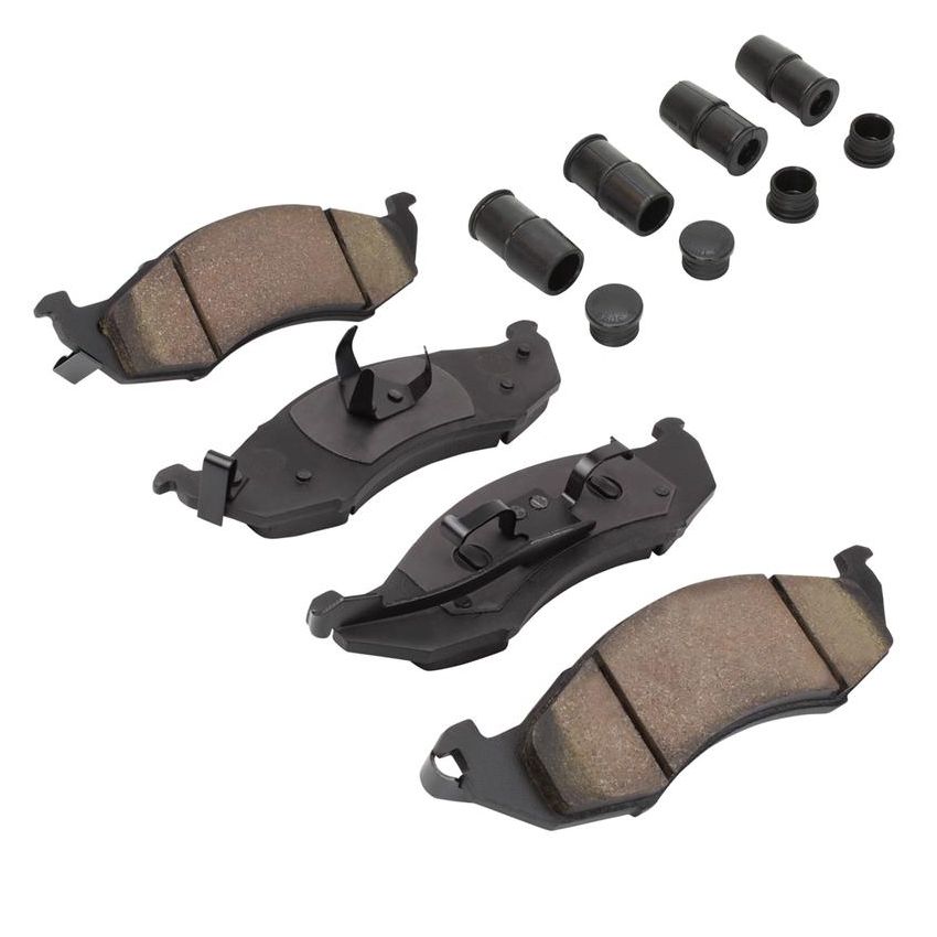MPA 1001-0576M Quality-Built Premium Semi-Metallic Brake Pads w/ Hardware