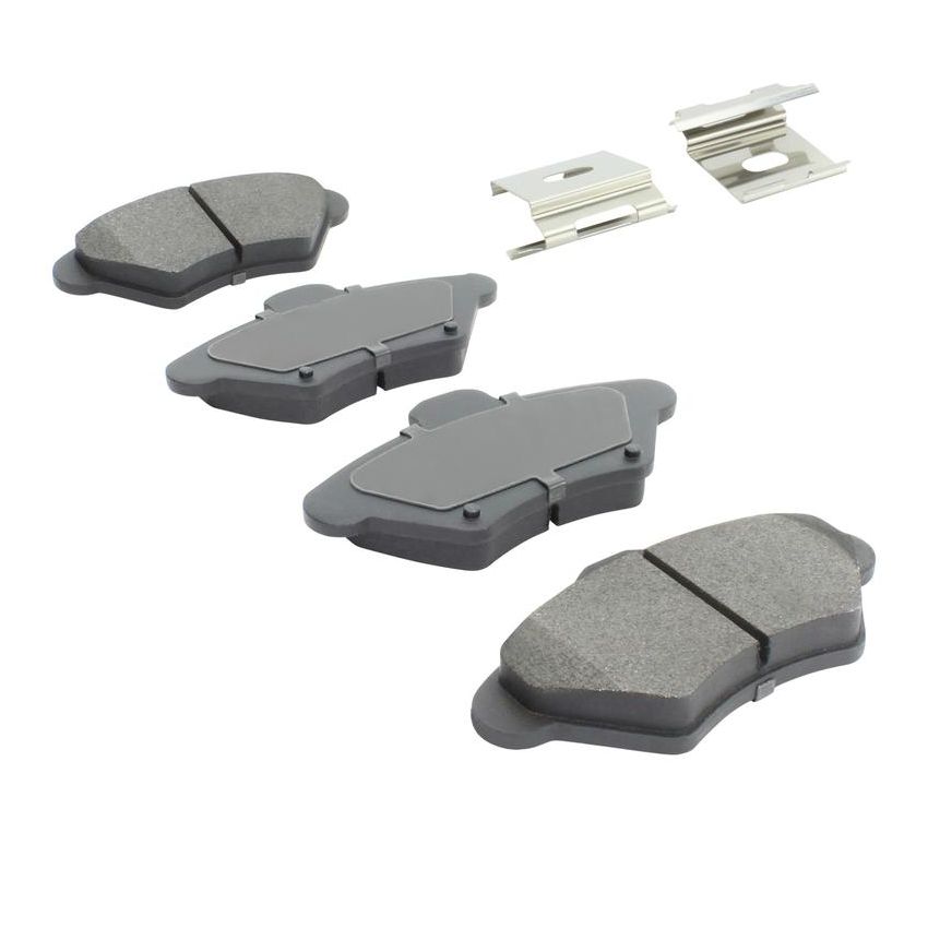 MPA 1001-0600M Quality-Built Premium Semi-Metallic Brake Pads w/ Hardware