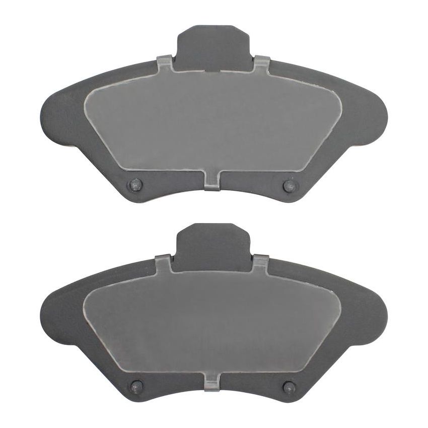 MPA 1001-0600M Quality-Built Premium Semi-Metallic Brake Pads w/ Hardware