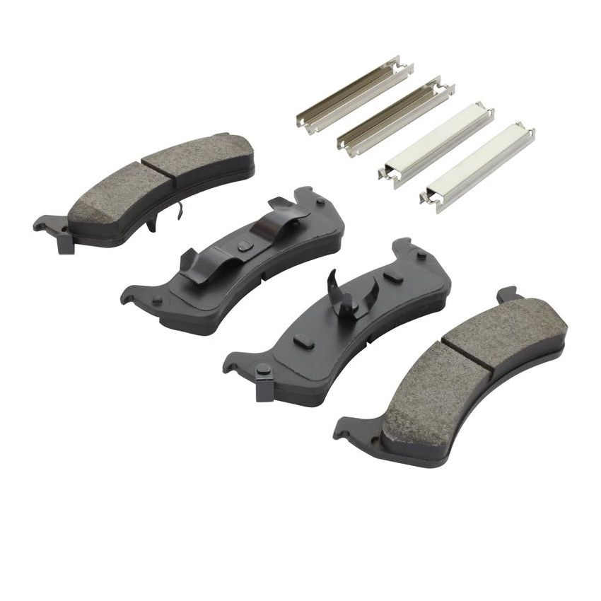 MPA 1001-0625M Quality-Built Premium Semi-Metallic Brake Pads w/ Hardware