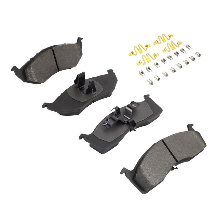 MPA 1001-0642M Quality-Built Premium Semi-Metallic Brake Pads w/ Hardware