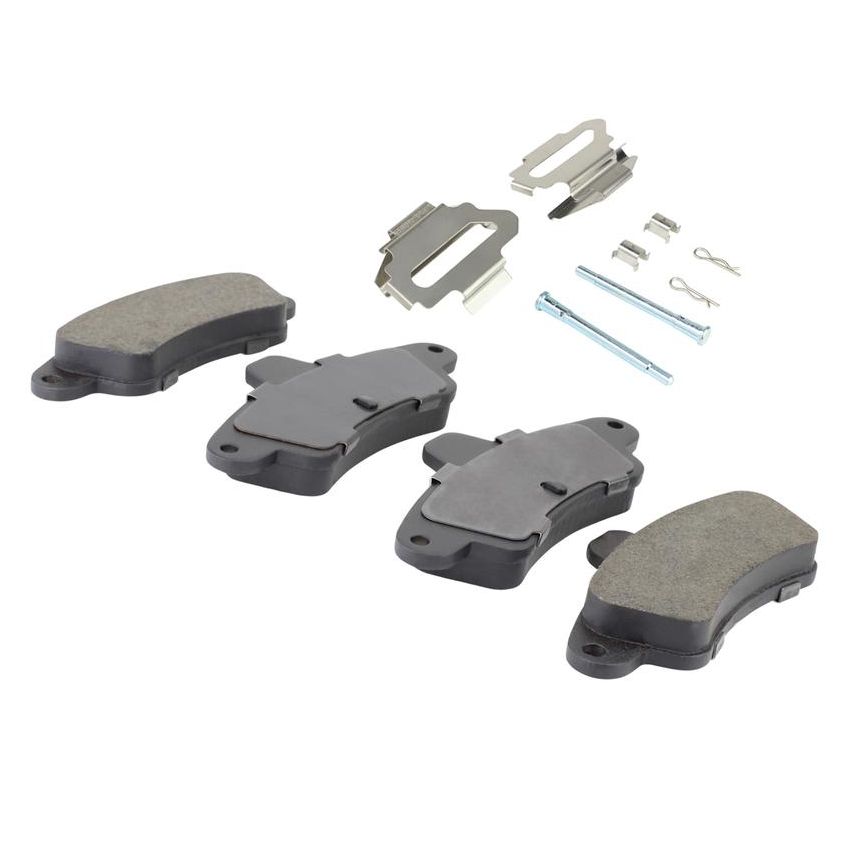 MPA 1001-0661M Quality-Built Premium Semi-Metallic Brake Pads w/ Hardware