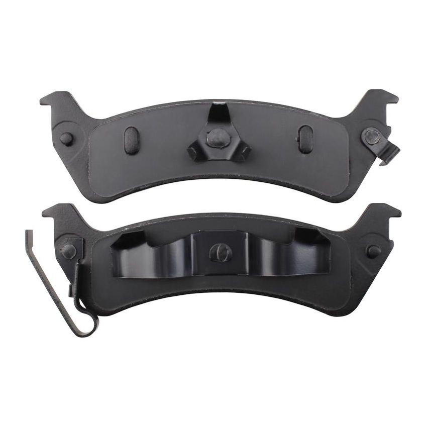 MPA 1001-0666M Quality-Built Premium Semi-Metallic Brake Pads w/ Hardware