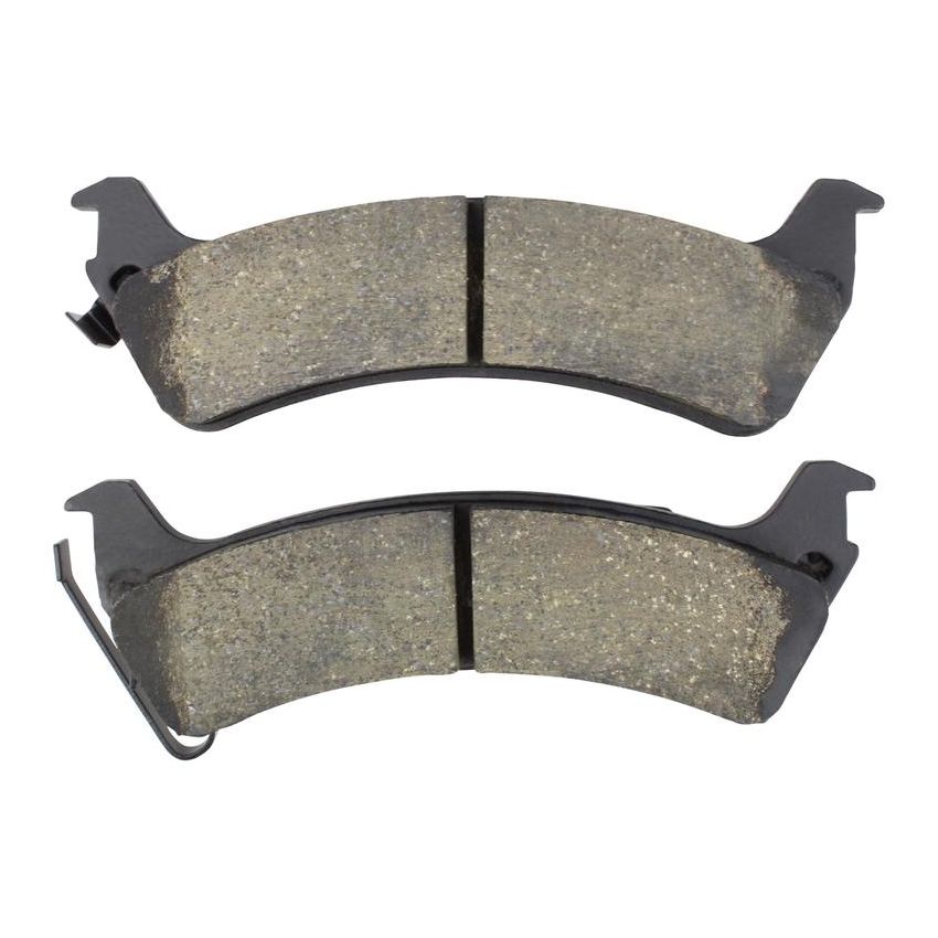 MPA 1001-0666M Quality-Built Premium Semi-Metallic Brake Pads w/ Hardware