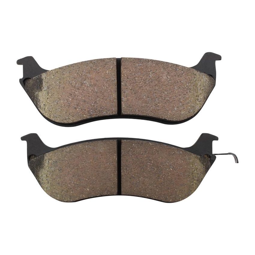 MPA 1001-0674M Quality-Built Premium Semi-Metallic Brake Pads w/ Hardware
