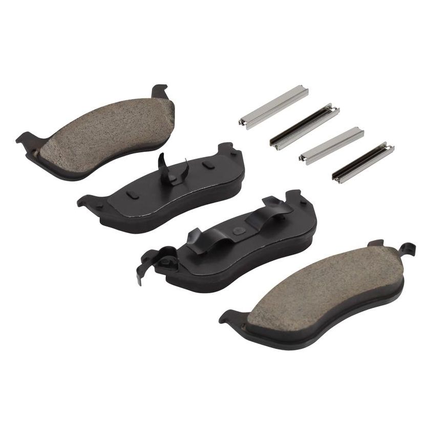 MPA 1001-0690M Quality-Built Premium Semi-Metallic Brake Pads w/ Hardware