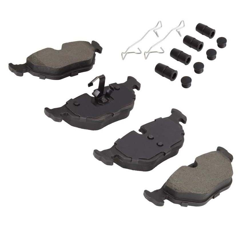 MPA 1001-0692BM Quality-Built Premium Semi-Metallic Brake Pads w/ Hardware