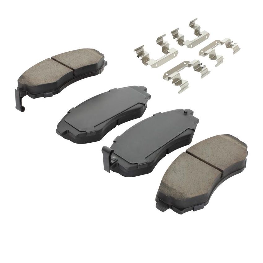 MPA 1001-0700M Quality-Built Premium Semi-Metallic Brake Pads w/ Hardware