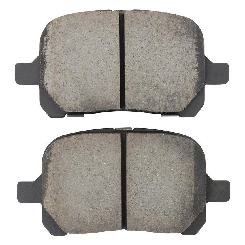 MPA 1001-0707M Quality-Built Premium Semi-Metallic Brake Pads w/ Hardware