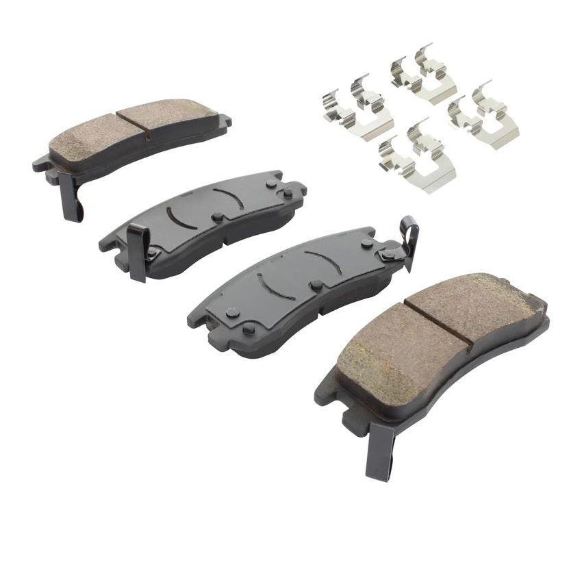 MPA 1001-0714C Quality-Built Premium Ceramic Brake Pads w/ Hardware