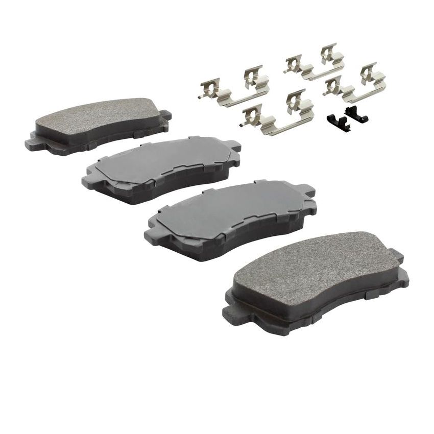 MPA 1001-0721M Quality-Built Premium Semi-Metallic Brake Pads w/ Hardware