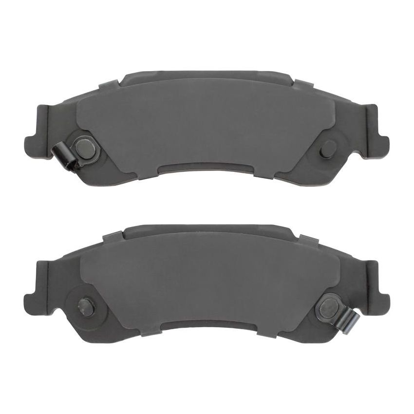 MPA 1001-0729M Quality-Built Premium Semi-Metallic Brake Pads w/ Hardware