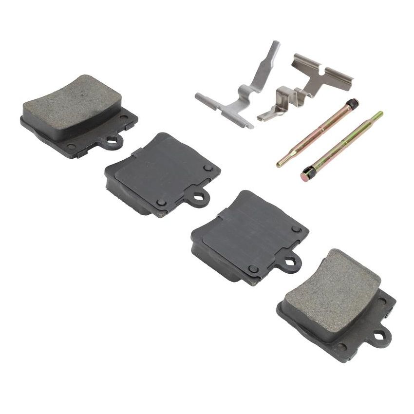 MPA 1001-0739M Quality-Built Premium Semi-Metallic Brake Pads w/ Hardware