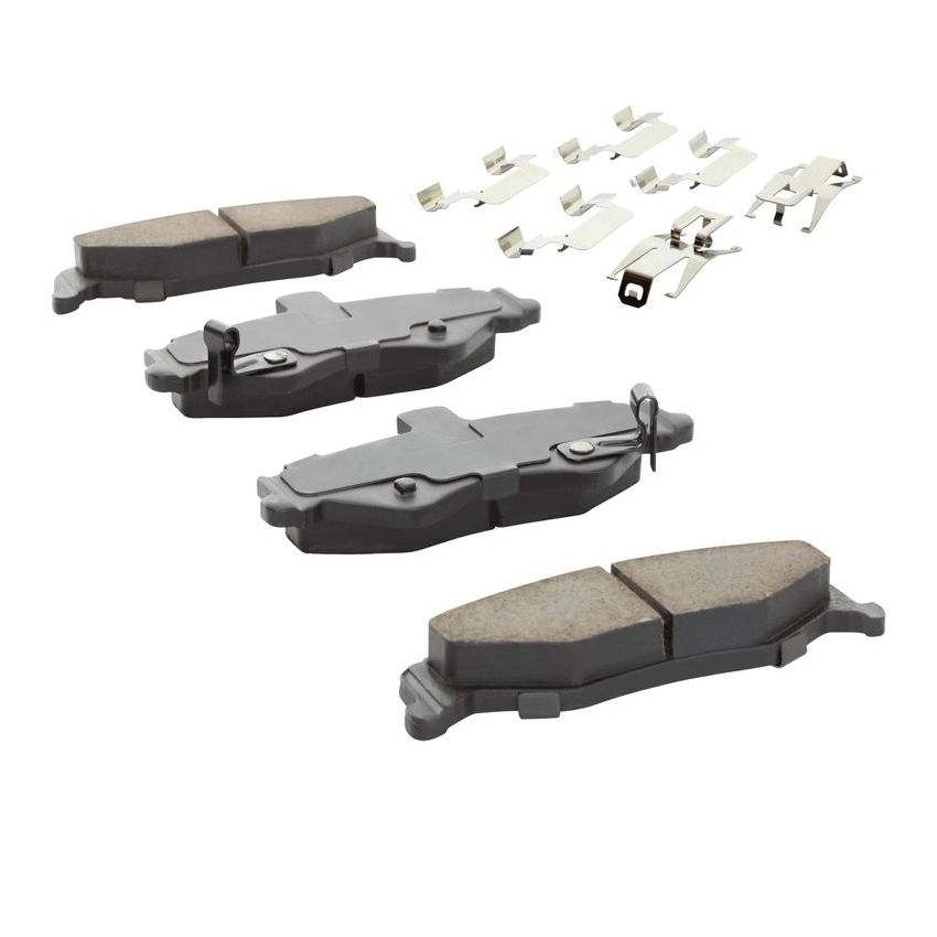 MPA 1001-0750M Quality-Built Premium Semi-Metallic Brake Pads w/ Hardware