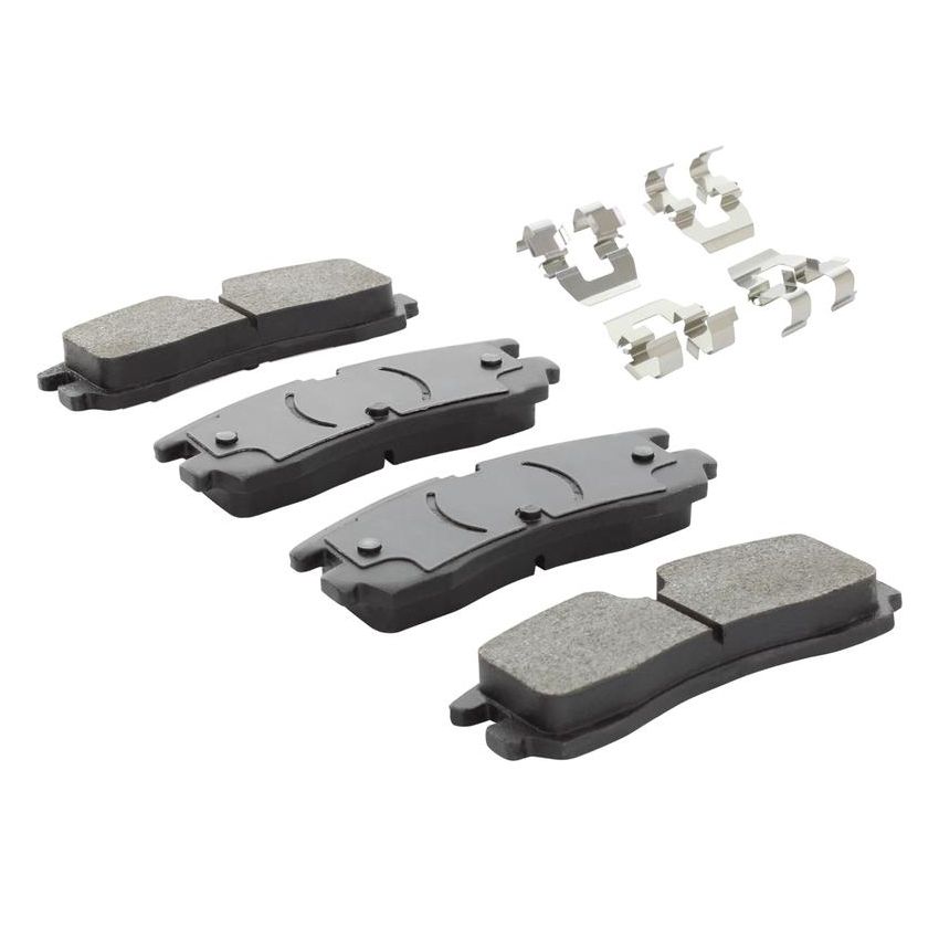 MPA 1001-0754M Quality-Built Premium Semi-Metallic Brake Pads w/ Hardware