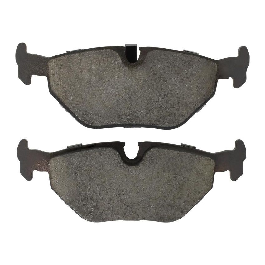 MPA 1001-0763M Quality-Built Premium Semi-Metallic Brake Pads w/ Hardware
