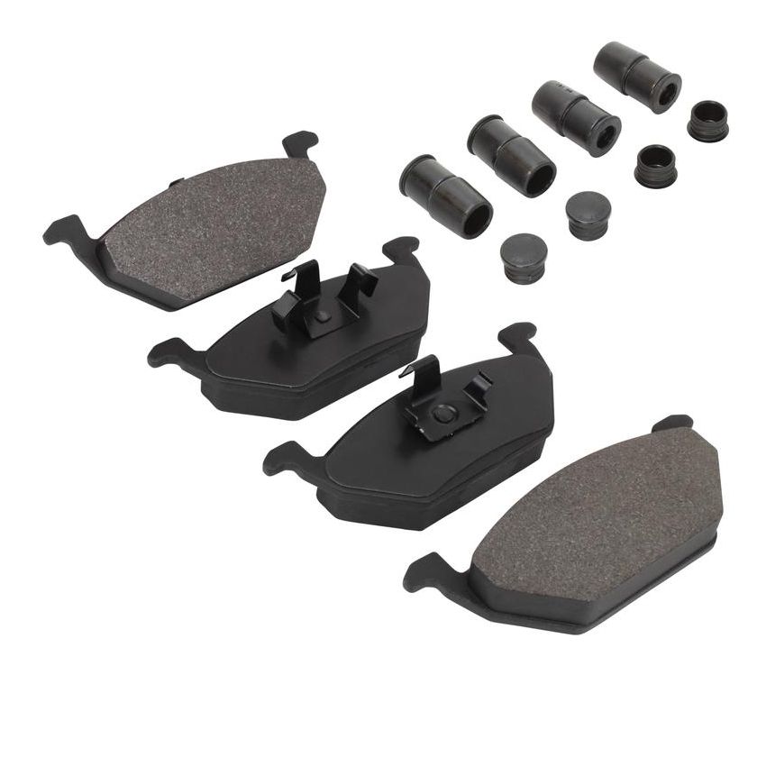 MPA 1001-0768M Quality-Built Premium Semi-Metallic Brake Pads w/ Hardware