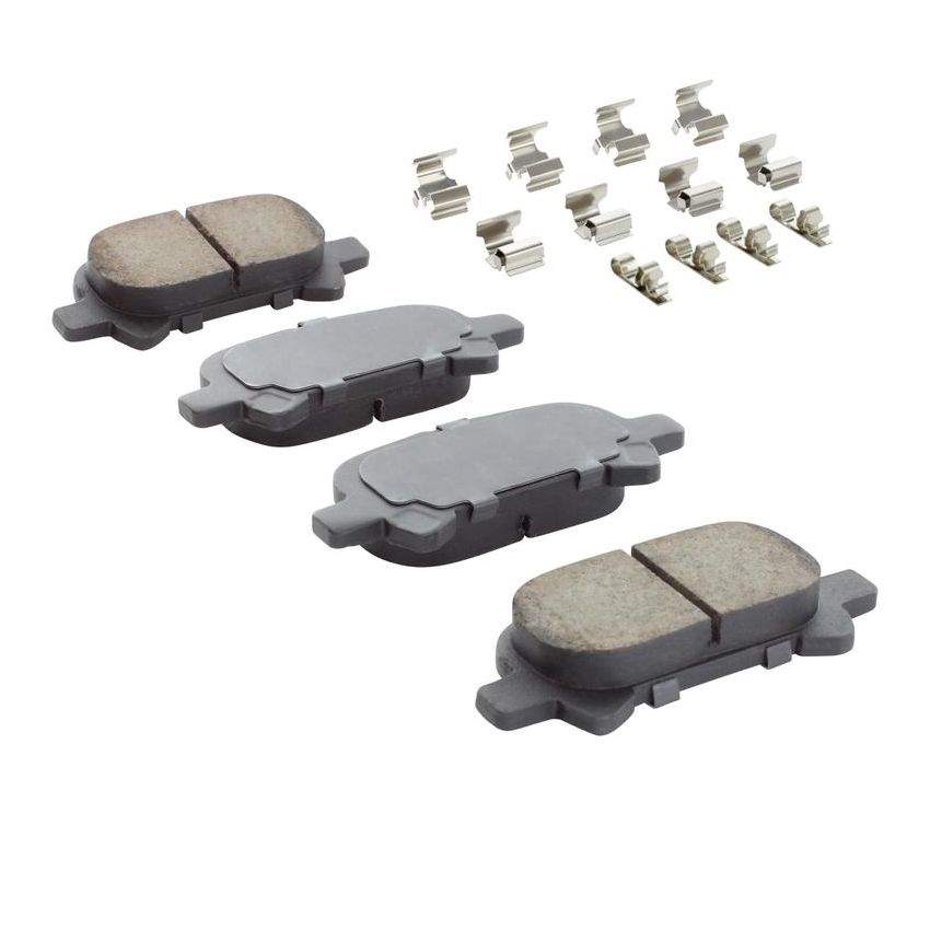 MPA 1001-0828AC Quality-Built Premium Ceramic Brake Pads w/ Hardware
