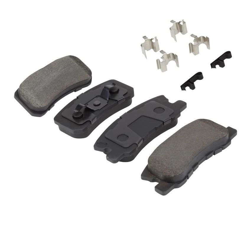 MPA 1001-0868M Quality-Built Premium Semi-Metallic Brake Pads w/ Hardware