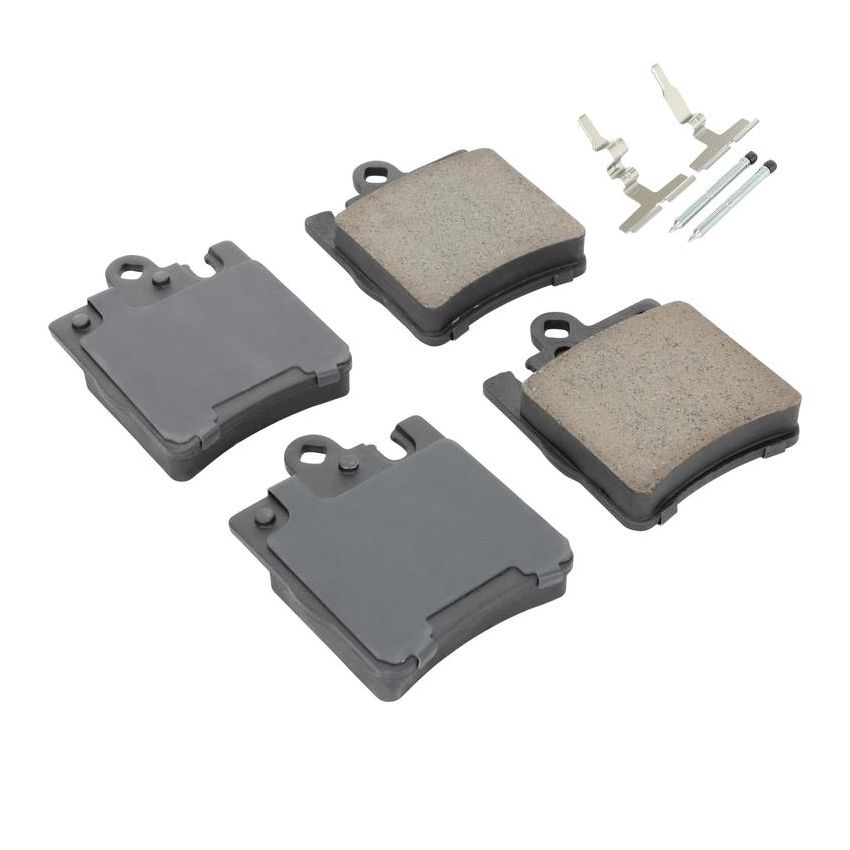 MPA 1001-0876M Quality-Built Premium Semi-Metallic Brake Pads w/ Hardware