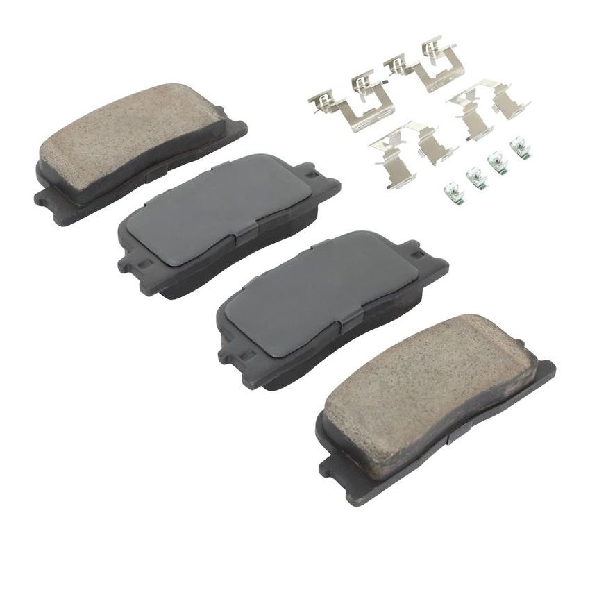 MPA 1001-0885C Quality-Built Premium Ceramic Brake Pads w/ Hardware