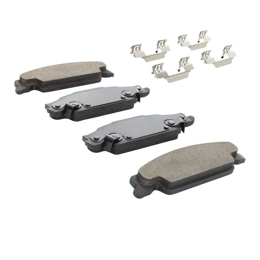 MPA 1001-0922M Quality-Built Premium Semi-Metallic Brake Pads w/ Hardware