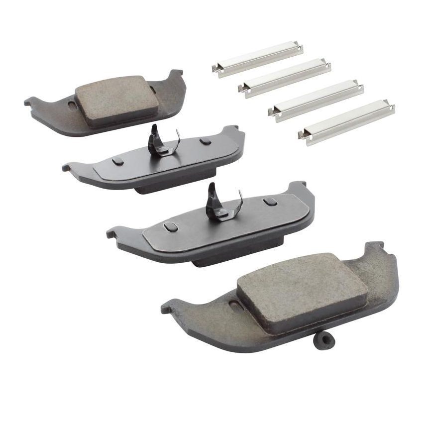 MPA 1001-0952M Quality-Built Premium Semi-Metallic Brake Pads w/ Hardware