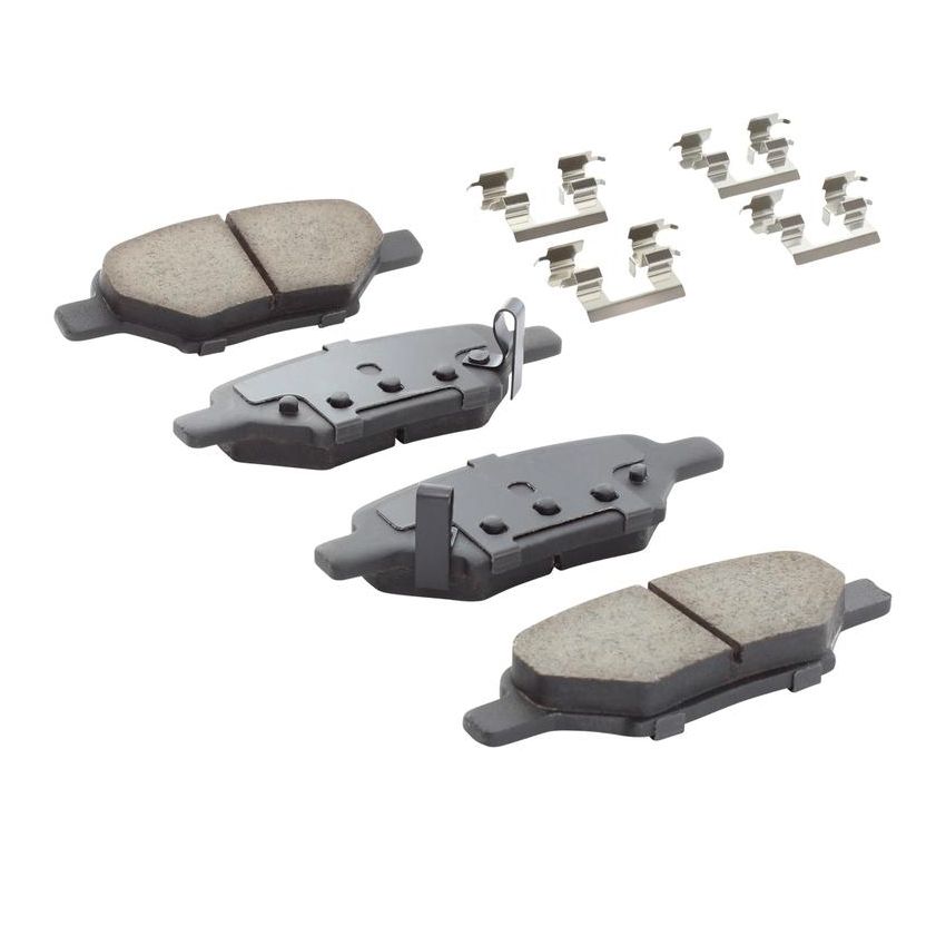 MPA 1001-1033C Quality-Built Premium Ceramic Brake Pads w/ Hardware