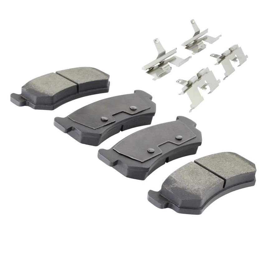 MPA 1001-1036M Quality-Built Premium Semi-Metallic Brake Pads w/ Hardware