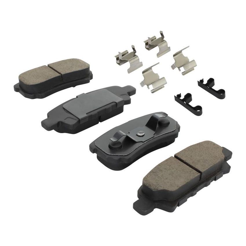 MPA 1001-1037M Quality-Built Premium Semi-Metallic Brake Pads w/ Hardware