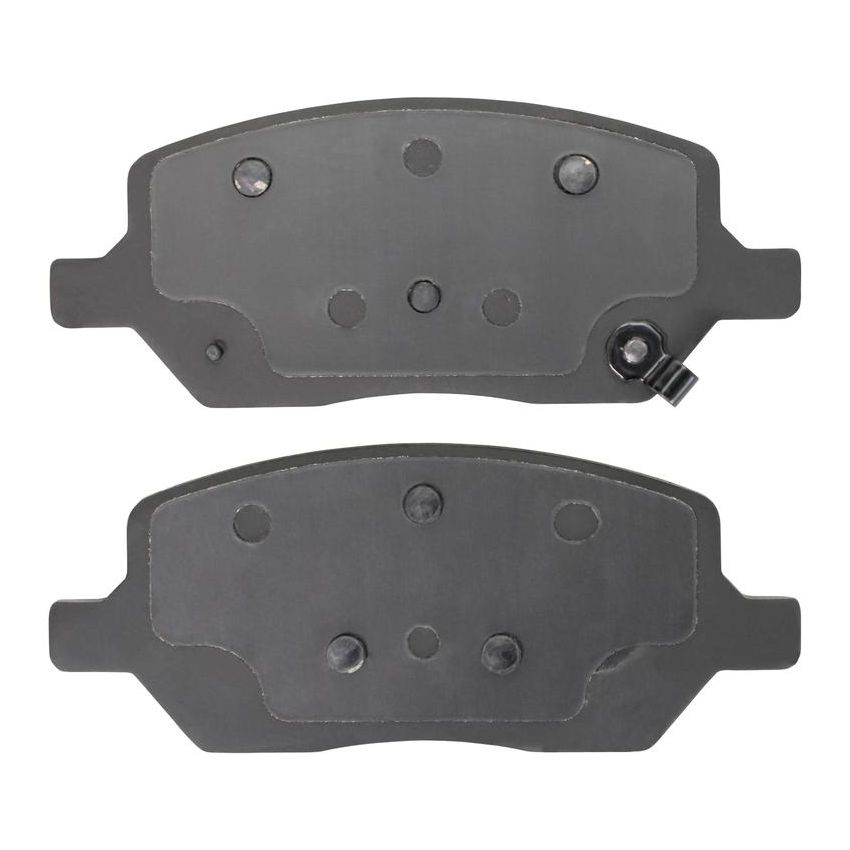 MPA 1001-1093M Quality-Built Premium Semi-Metallic Brake Pads w/ Hardware