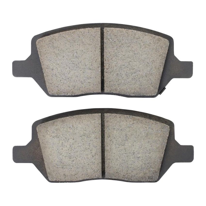 MPA 1001-1093M Quality-Built Premium Semi-Metallic Brake Pads w/ Hardware