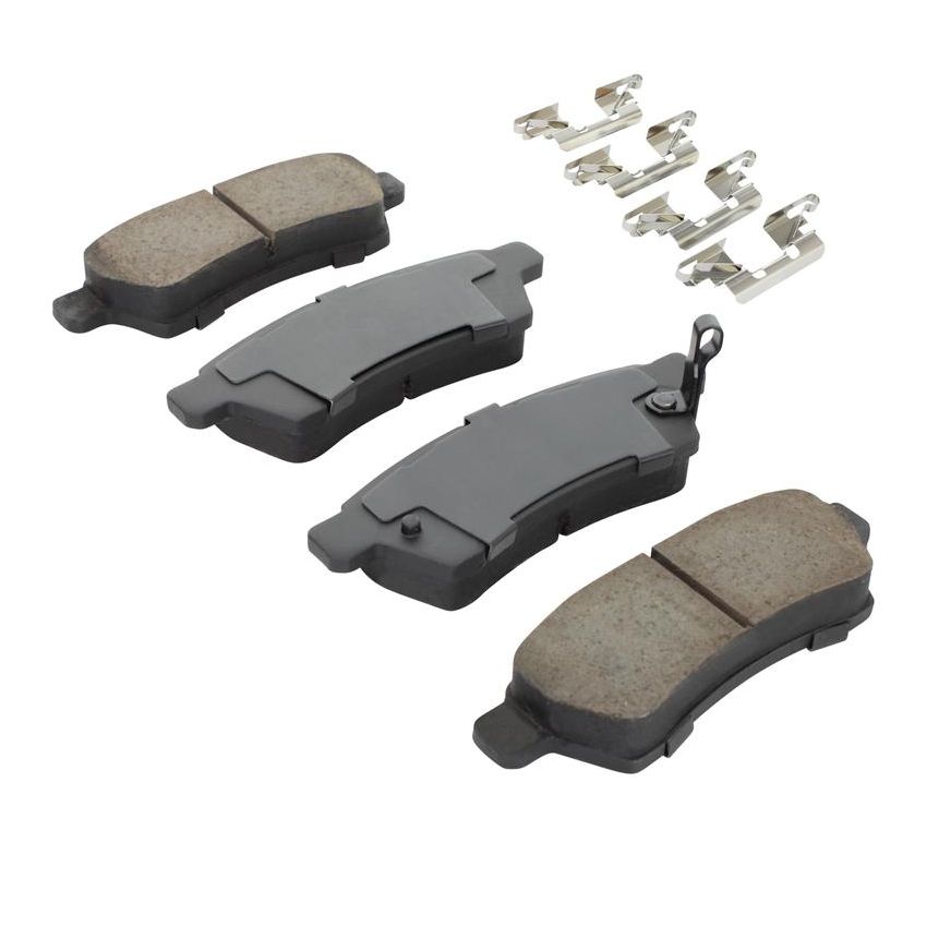 MPA 1001-1100M Quality-Built Premium Semi-Metallic Brake Pads w/ Hardware