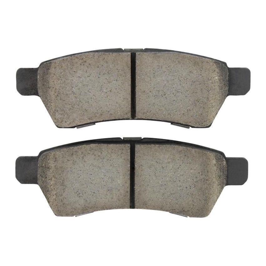 MPA 1001-1100M Quality-Built Premium Semi-Metallic Brake Pads w/ Hardware