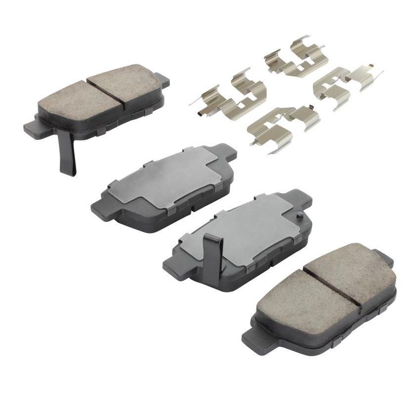 MPA 1001-1103M Quality-Built Premium Semi-Metallic Brake Pads w/ Hardware