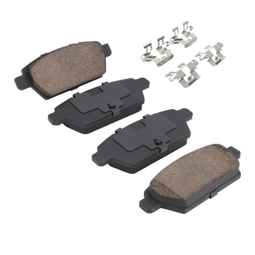 MPA 1001-1161C Quality-Built Premium Ceramic Brake Pads w/ Hardware