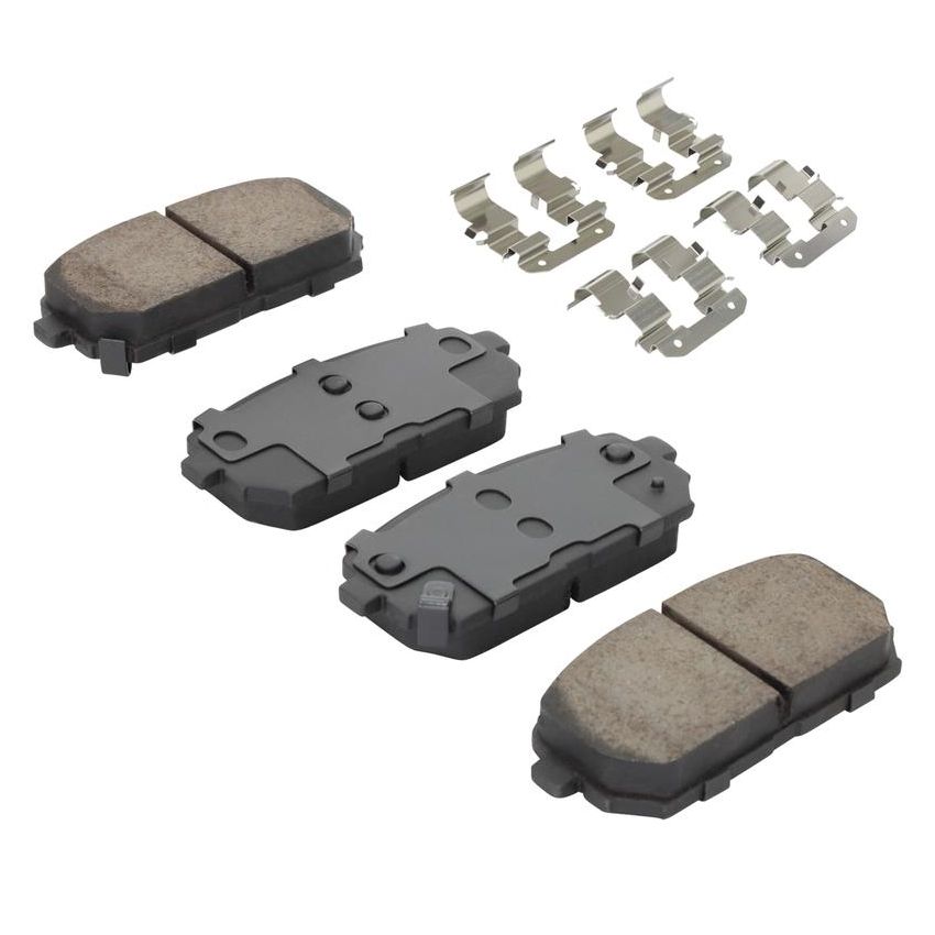 MPA 1001-1296C Quality-Built Premium Ceramic Brake Pads w/ Hardware