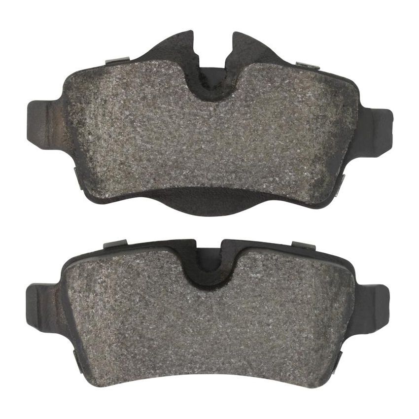 MPA 1001-1309M Quality-Built Premium Semi-Metallic Brake Pads w/ Hardware