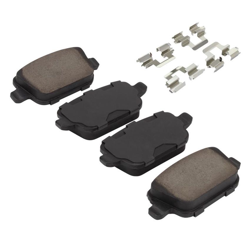 MPA 1001-1314M Quality-Built Premium Semi-Metallic Brake Pads w/ Hardware
