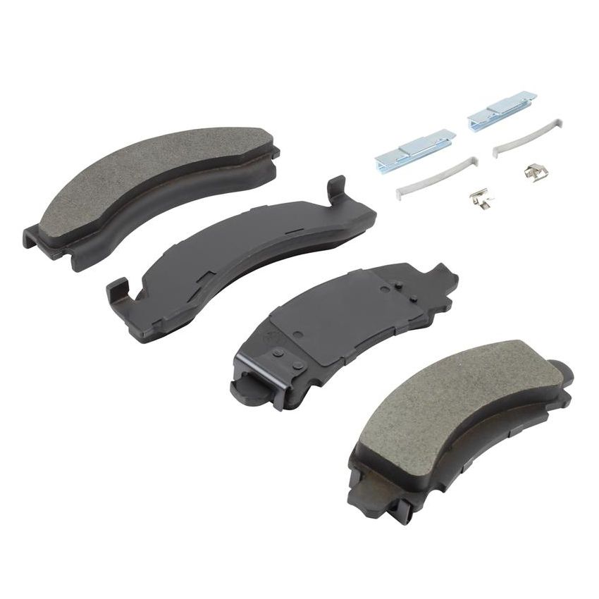 MPA 1003-0543M Quality-Built Black Series Semi-Metallic Brake Pads w/ Hardware