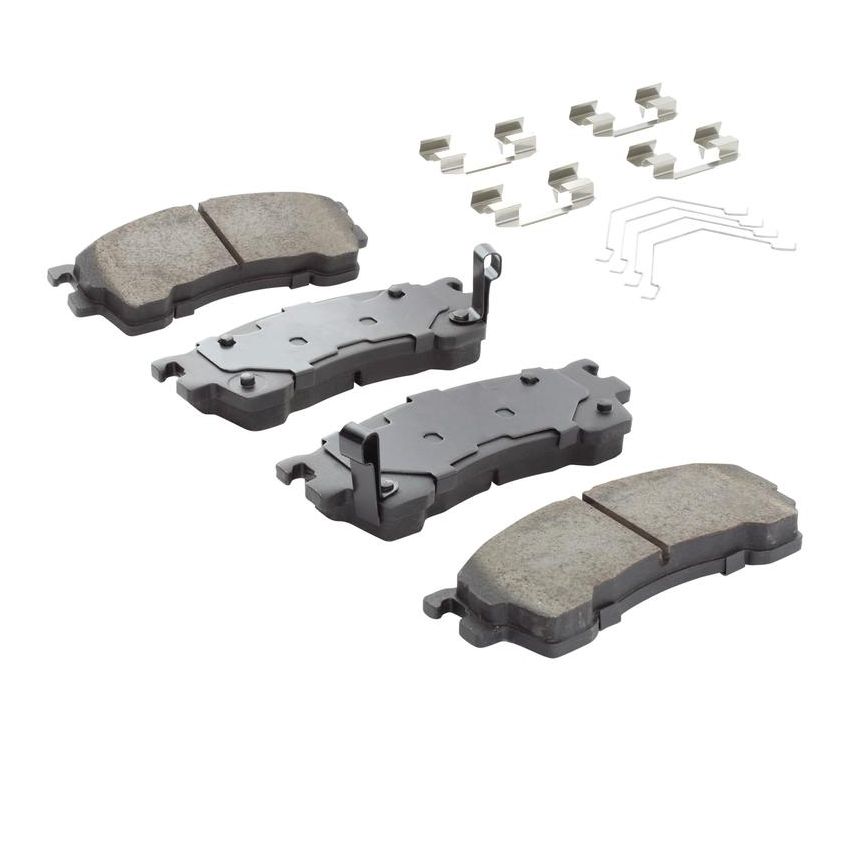 MPA 1003-0637C Quality-Built Black Series Ceramic Brake Pads w/ Hardware