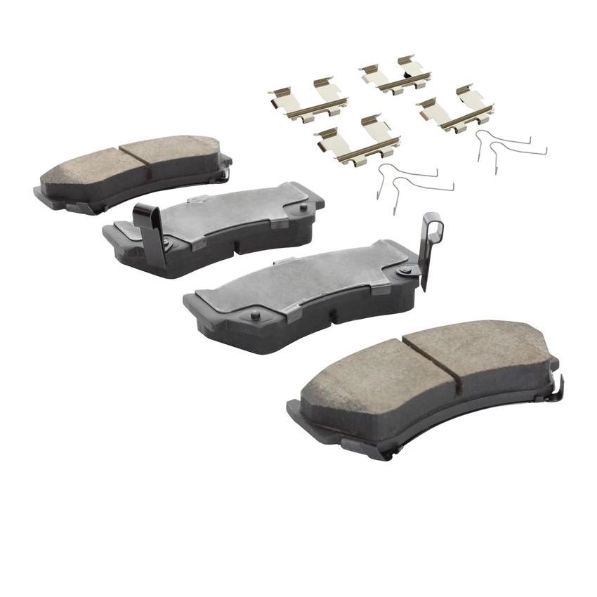 MPA 1003-0668C Quality-Built Black Series Ceramic Brake Pads w/ Hardware