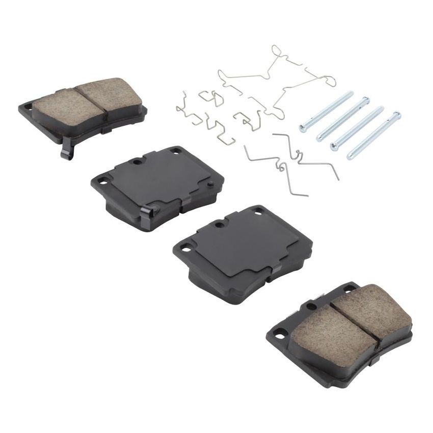 MPA 1003-0733M Quality-Built Black Series Semi-Metallic Brake Pads w/ Hardware