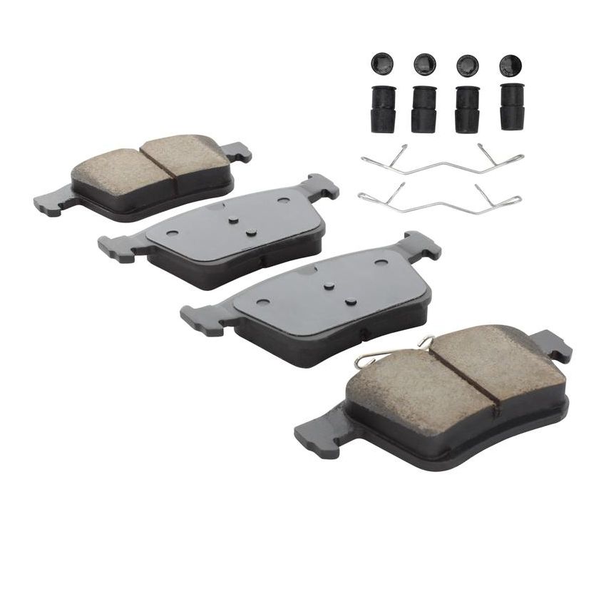MPA 1003-1761C Quality-Built Black Series Ceramic Brake Pads w/ Hardware